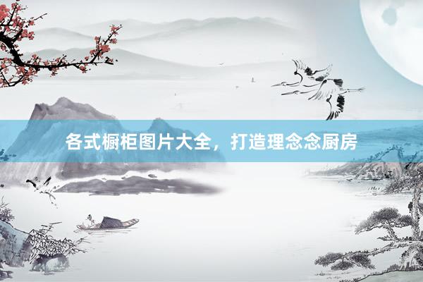 各式橱柜图片大全，打造理念念厨房