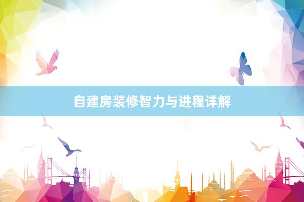 自建房装修智力与进程详解
